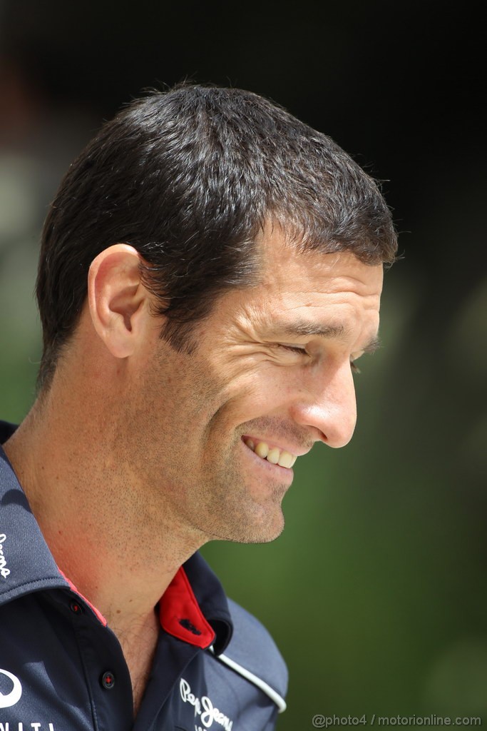 GP BAHRAIN, 21.04.2013- Mark Webber (AUS) Red Bull Racing RB9 