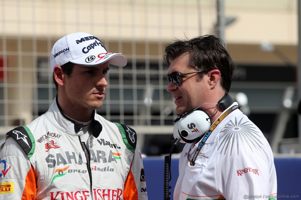 GP BAHRAIN, 21.04.2013- Gara, Adrian Sutil (GER), Sahara Force India F1 Team VJM06 