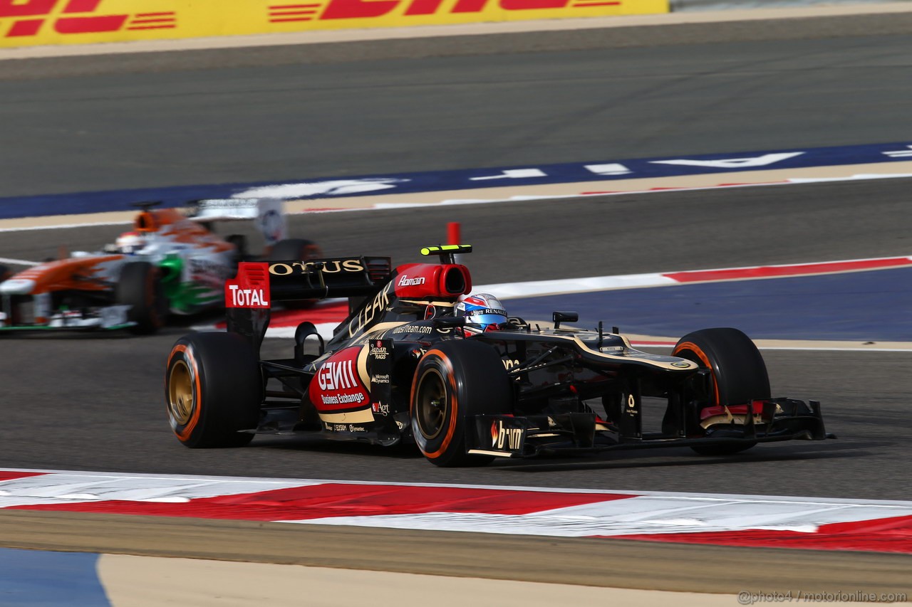 GP BAHRAIN, 21.04.2013- Gara, Romain Grosjean (FRA) Lotus F1 Team E21 