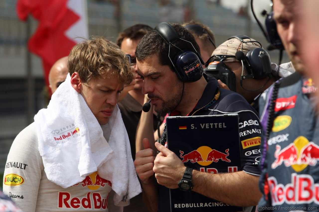 GP BAHRAIN, 21.04.2013- Gara, Sebastian Vettel (GER) Red Bull Racing RB9 