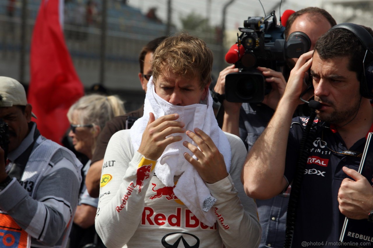 GP BAHRAIN, 21.04.2013- Gara, Sebastian Vettel (GER) Red Bull Racing RB9 