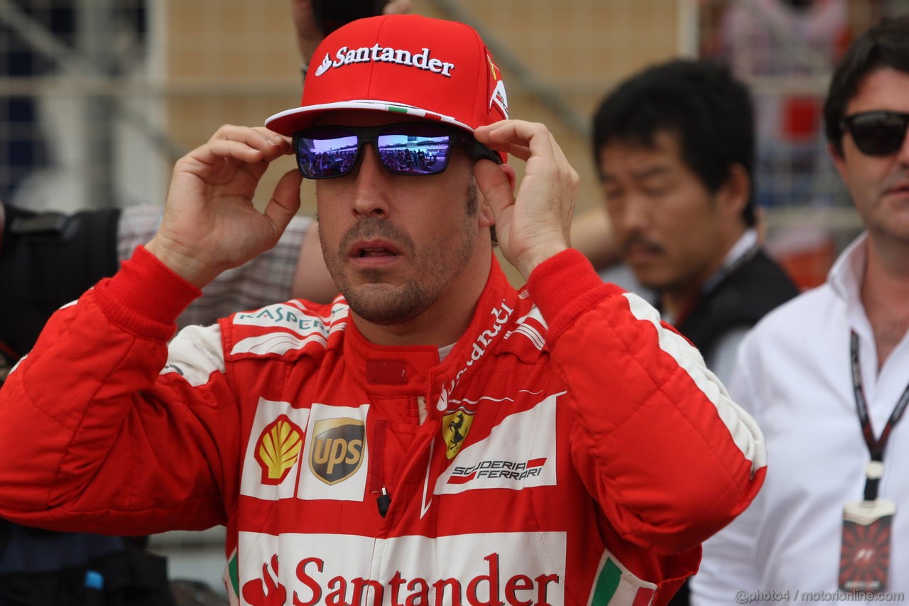 GP BAHRAIN, 21.04.2013- Gara, Fernando Alonso (ESP) Ferrari F138 
