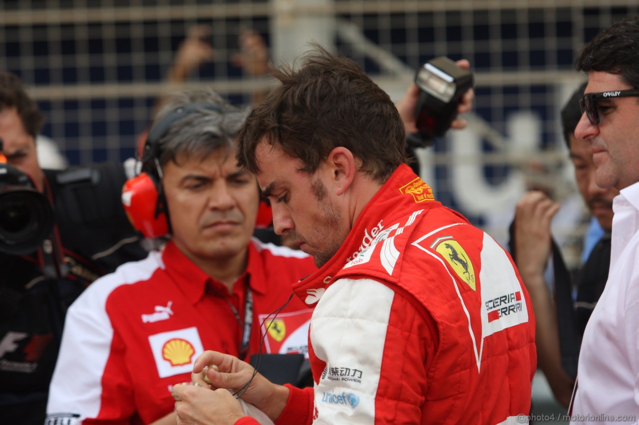 GP BAHRAIN, 21.04.2013- Gara, Fernando Alonso (ESP) Ferrari F138 