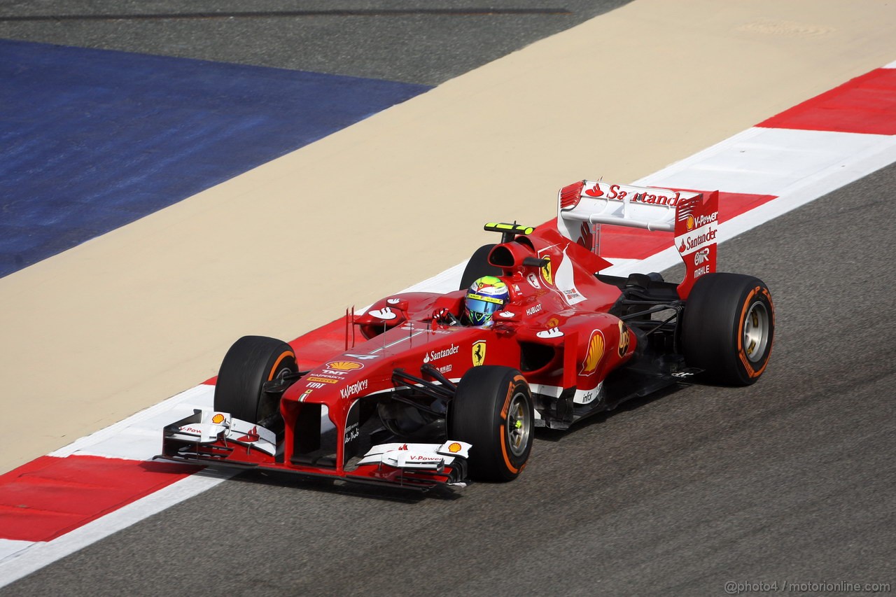 GP BAHRAIN, 21.04.2013- Gara, Felipe Massa (BRA) Ferrari F138 