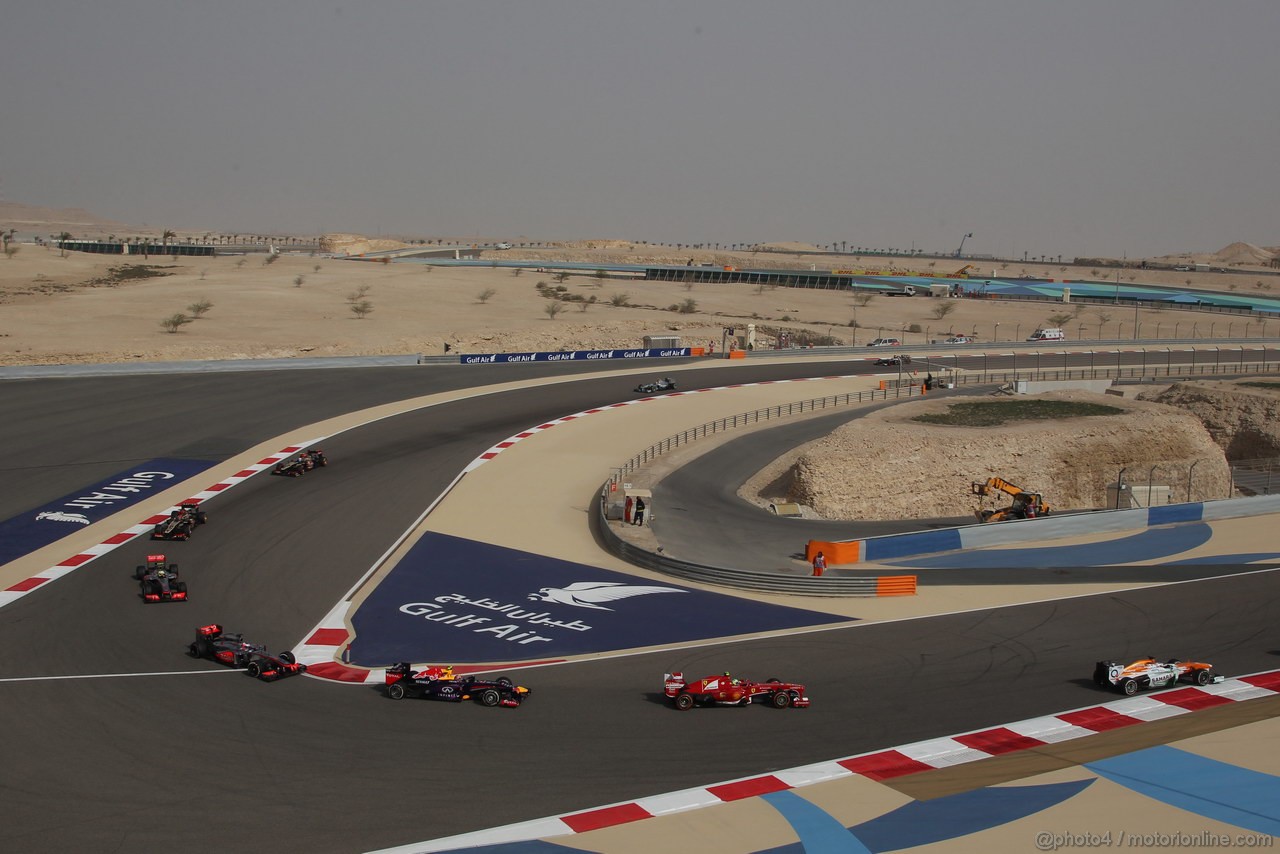 GP BAHRAIN, 21.04.2013- Gara, Felipe Massa (BRA) Ferrari F138 