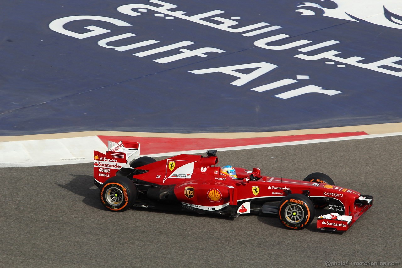 GP BAHRAIN, 21.04.2013- Gara, Fernando Alonso (ESP) Ferrari F138 