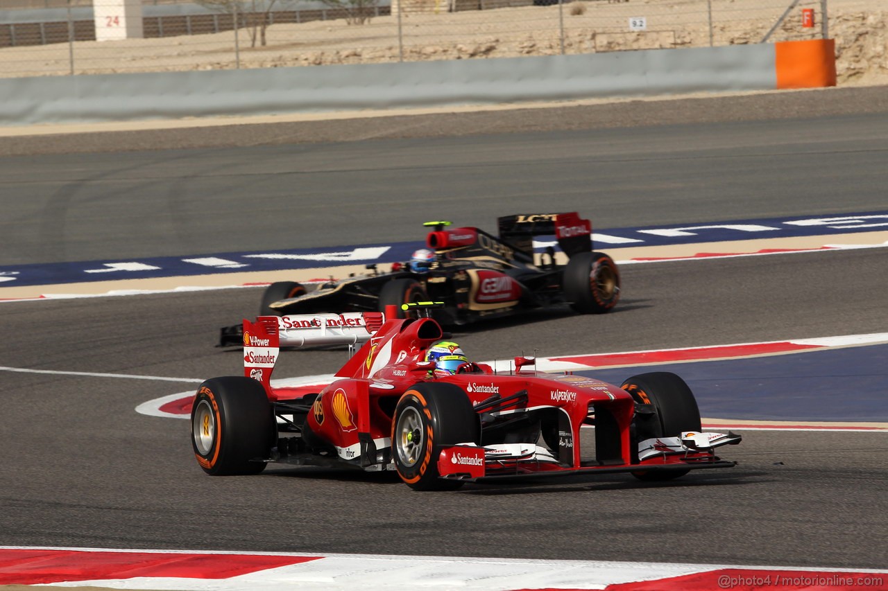 GP BAHRAIN, 21.04.2013- Gara, Felipe Massa (BRA) Ferrari F138 