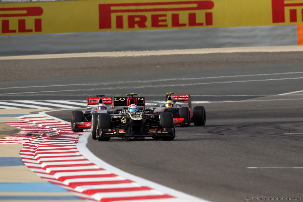 GP BAHRAIN, 21.04.2013- Gara, Romain Grosjean (FRA) Lotus F1 Team E21 