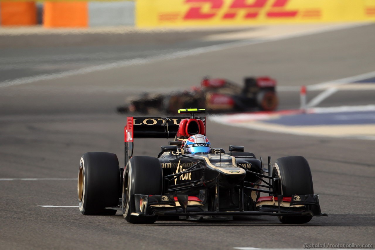 GP BAHRAIN, 21.04.2013- Gara, Romain Grosjean (FRA) Lotus F1 Team E21 
