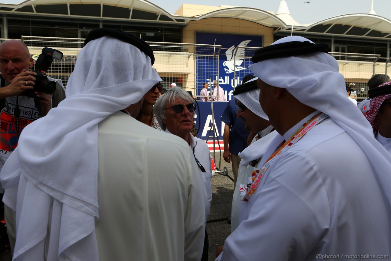 GP BAHRAIN, 21.04.2013- Gara, Bernie Ecclestone (GBR), President e CEO of Formula One Management