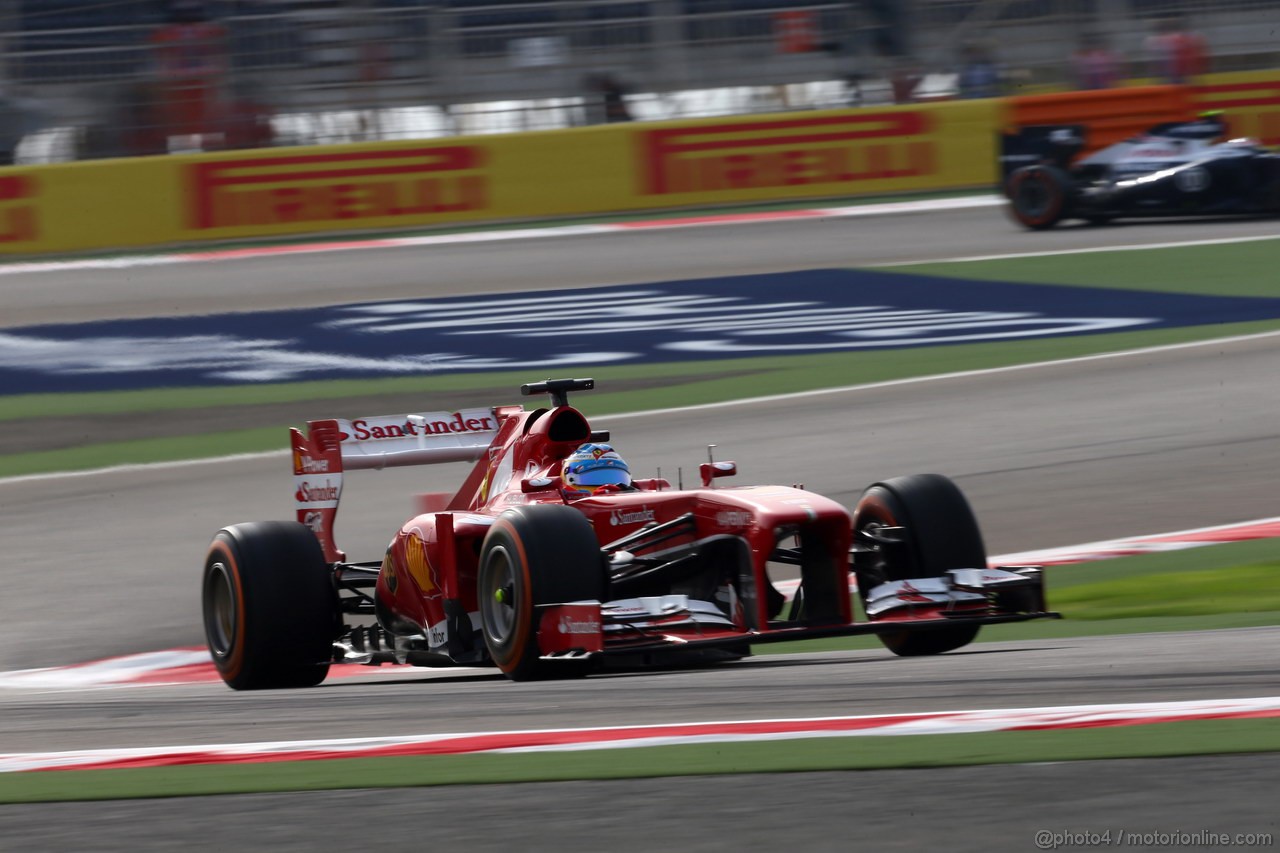 GP BAHRAIN, 21.04.2013- Gara, Fernando Alonso (ESP) Ferrari F138 