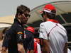 GP BAHRAIN, 21.04.2013- Romain Grosjean (FRA) Lotus F1 Team E21 and Jules Bianchi (FRA) Marussia F1 Team MR02
