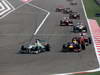 GP BAHRAIN, 21.04.2013- Gara, Nico Rosberg (GER) Mercedes AMG F1 W04 davanti a Sebastian Vettel (GER) Red Bull Racing RB9 