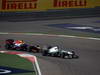 GP BAHRAIN, 21.04.2013- Race, Nico Rosberg (GER) Mercedes AMG F1 W04 ahead of Sebastian Vettel (GER) Red Bull Racing RB9