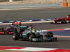 GP BAHRAIN, 21.04.2013- Gara, Nico Rosberg (GER) Mercedes AMG F1 W04 davanti a Jenson Button (GBR) McLaren Mercedes MP4-28 