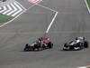 GP BAHRAIN, 21.04.2013- Gara, Daniel Ricciardo (AUS) Scuderia Toro Rosso STR8 e Valtteri Bottas (FIN), Williams F1 Team FW35 