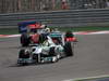 GP BAHRAIN, 21.04.2013- Gara, Nico Rosberg (GER) Mercedes AMG F1 W04 davanti a Sergio Perez (MEX) McLaren MP4-28 