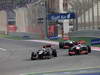 GP BAHRAIN, 21.04.2013- Gara, Romain Grosjean (FRA) Lotus F1 Team E21 e Jenson Button (GBR) McLaren Mercedes MP4-28 