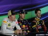GP BAHRAIN, 21.04.2013- Gara, Conferenza Stampa, Kimi Raikkonen (FIN) Lotus F1 Team E21, Sebastian Vettel (GER) Red Bull Racing RB9 e Romain Grosjean (FRA) Lotus F1 Team E21 
