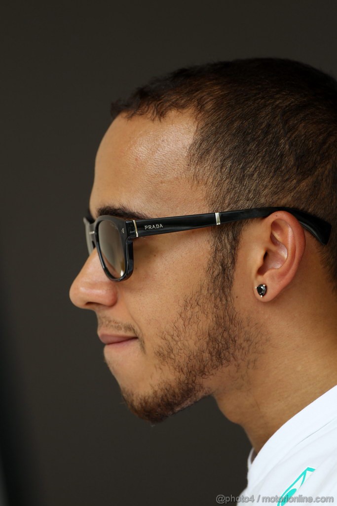 GP BAHRAIN, 18.04.2013- Lewis Hamilton (GBR) Mercedes AMG F1 W04