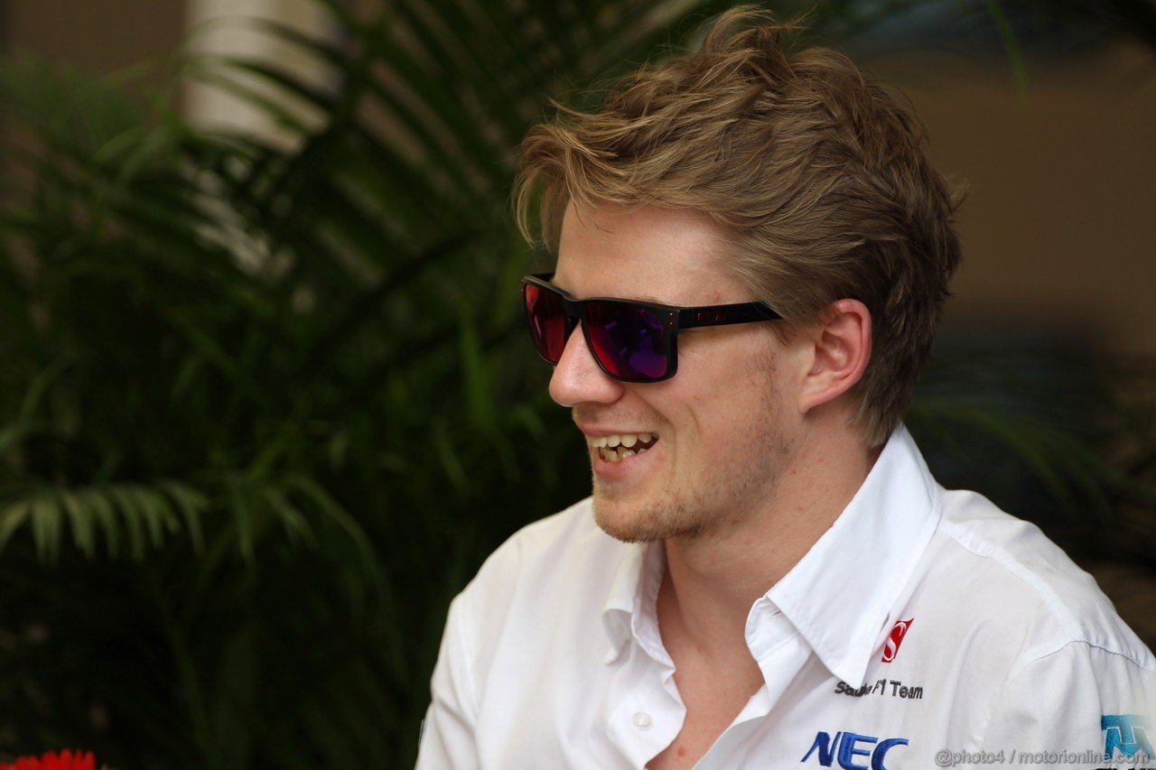 GP BAHRAIN, 18.04.2013- Nico Hulkenberg (GER) Sauber F1 Team C32 