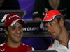 GP BAHRAIN, 18.04.2013- Conferenza Stampa, Felipe Massa (BRA) Ferrari F138 e Jenson Button (GBR) McLaren Mercedes MP4-28 