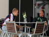 GP BAHRAIN, 18.04.2013- Valtteri Bottas (FIN), Williams F1 Team FW35 asnd Heikki Kovalainen (FIN) Caterham F1 Team CT03, Test Driver 