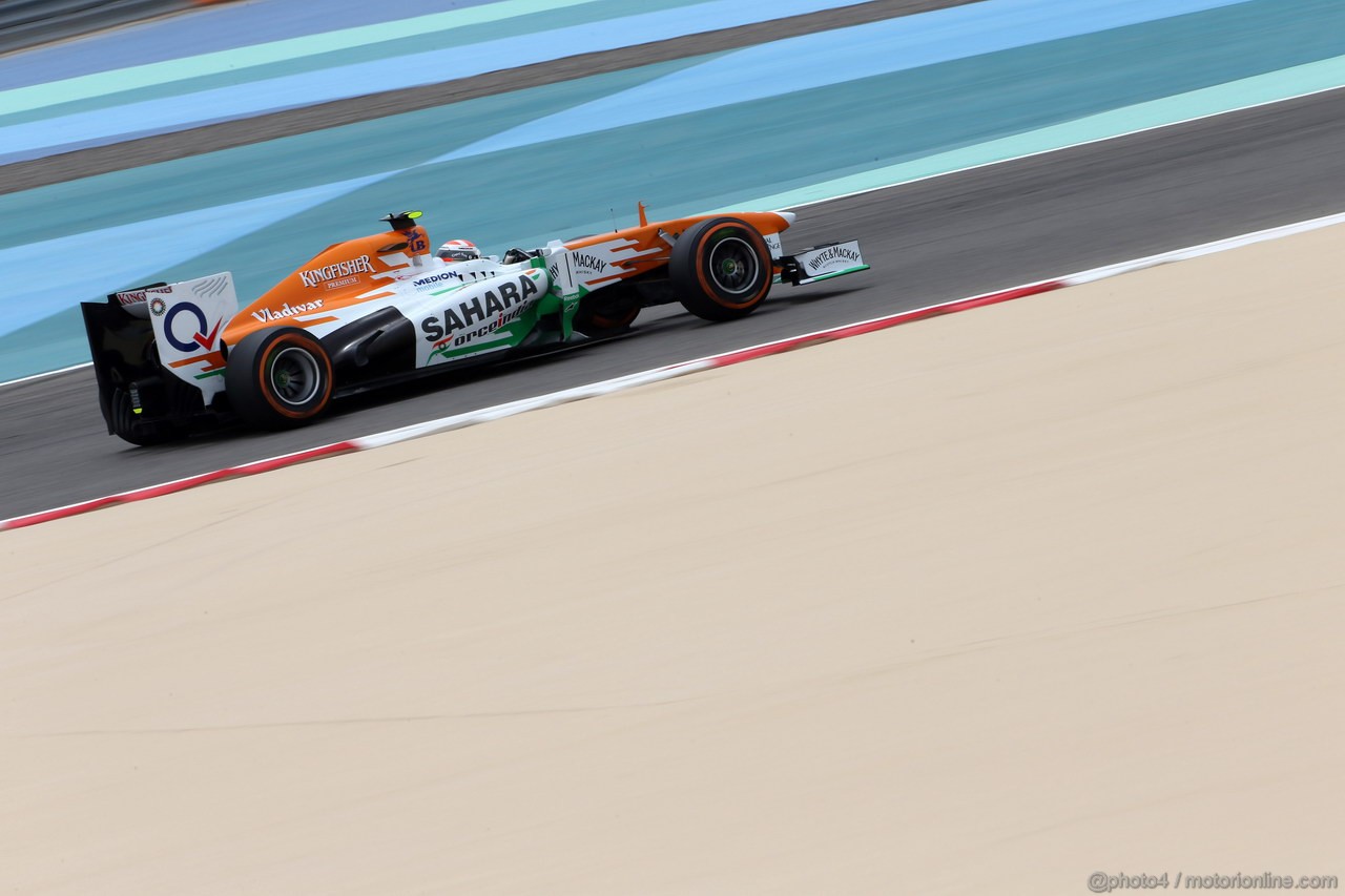 GP BAHRAIN, 20.04.2012- Prove Libere 3, Adrian Sutil (GER), Sahara Force India F1 Team VJM06 