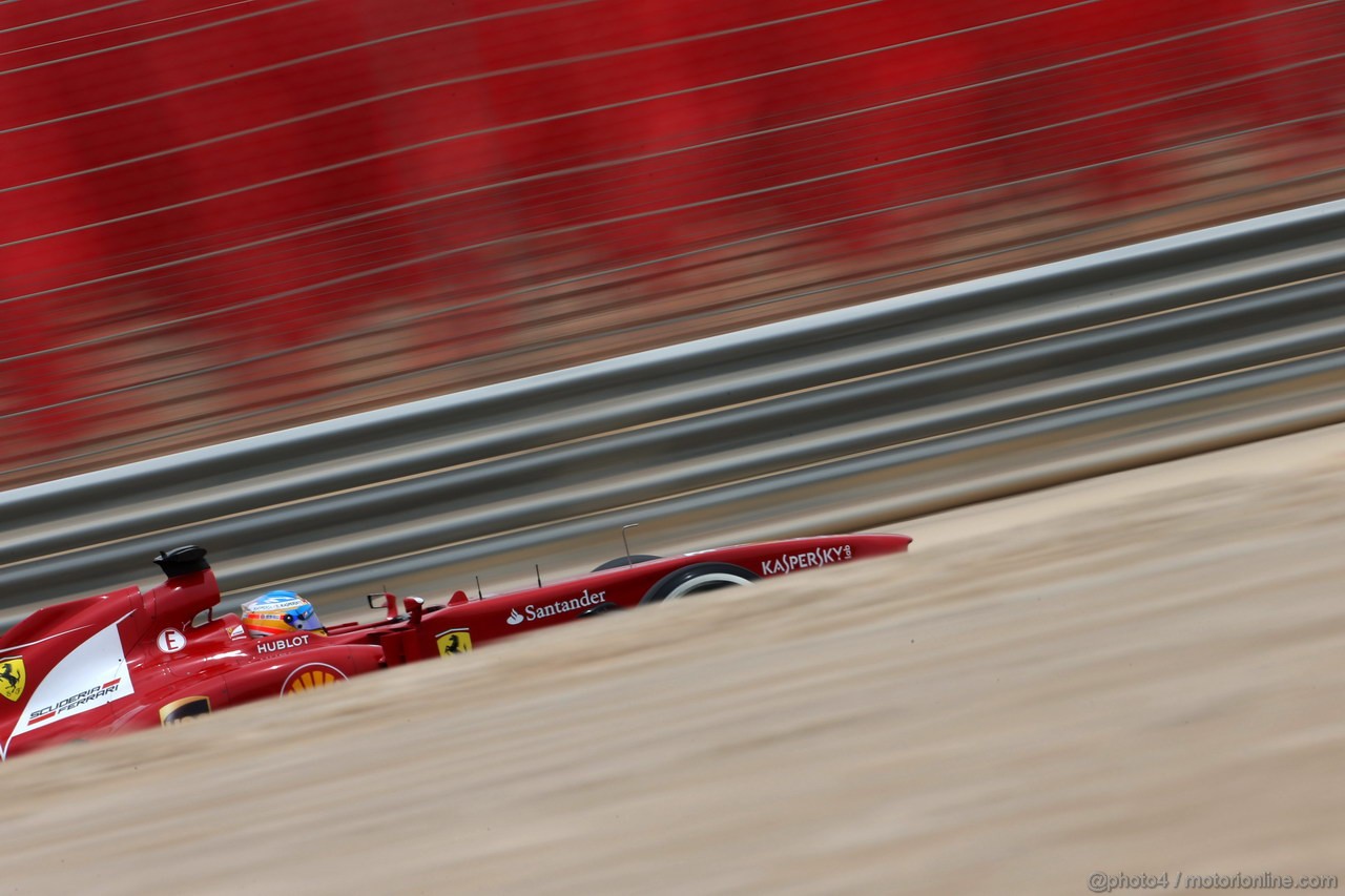 GP BAHRAIN, 20.04.2012- Prove Libere 3, Fernando Alonso (ESP) Ferrari F138 