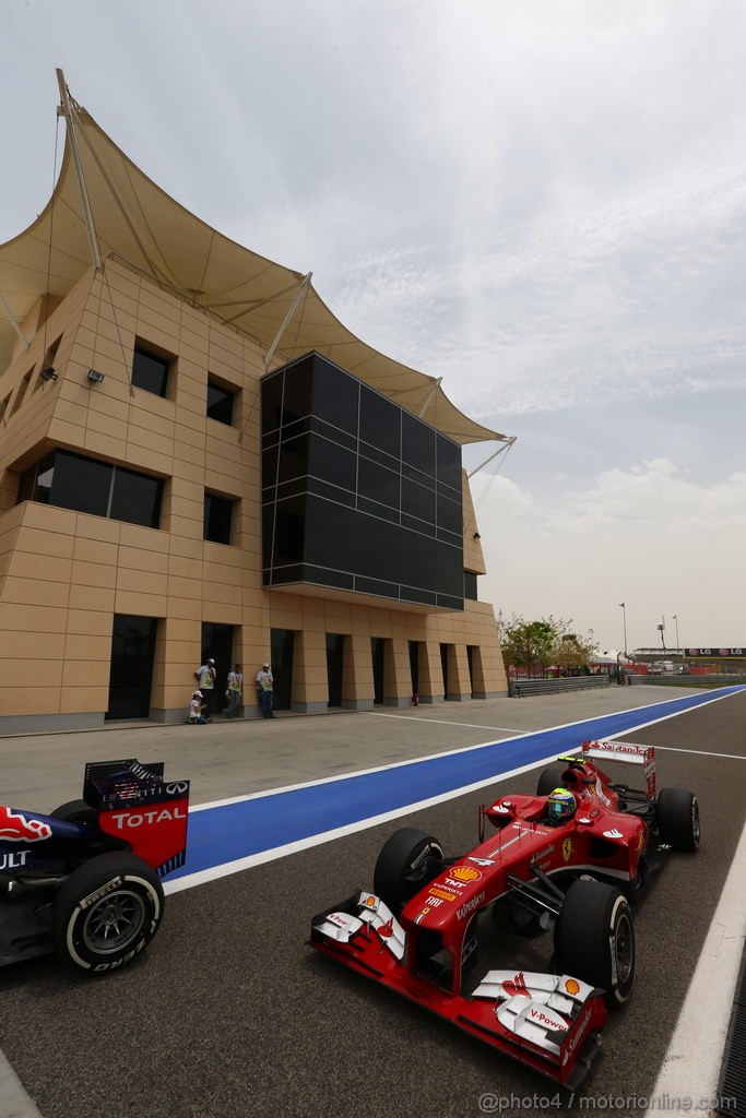 GP BAHRAIN, 20.04.2012- Prove Libere 3, Felipe Massa (BRA) Ferrari F138 
