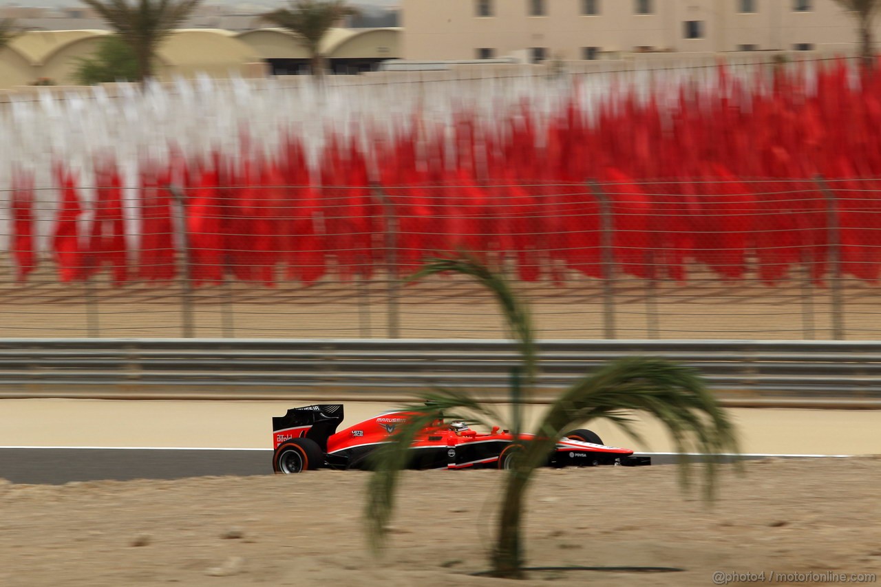 GP BAHRAIN, 20.04.2012- Prove Libere 3, Jules Bianchi (FRA) Marussia F1 Team MR02 