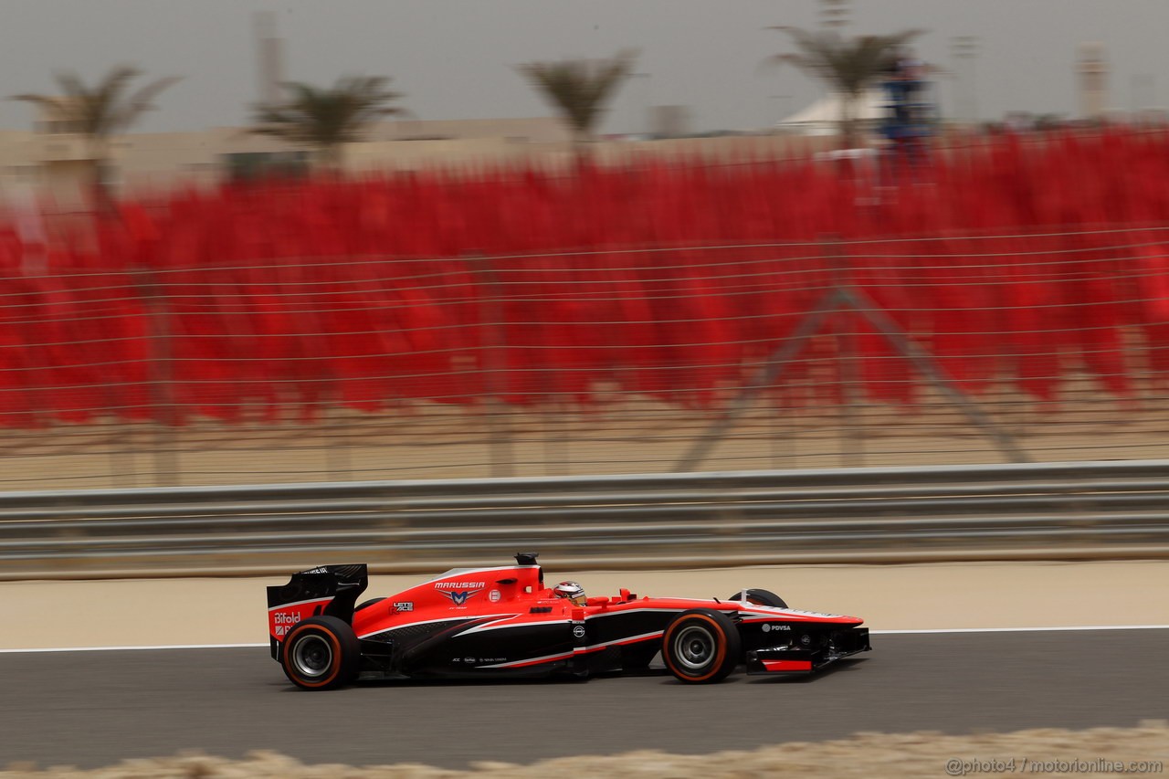 GP BAHRAIN, 20.04.2012- Prove Libere 3, Jules Bianchi (FRA) Marussia F1 Team MR02 