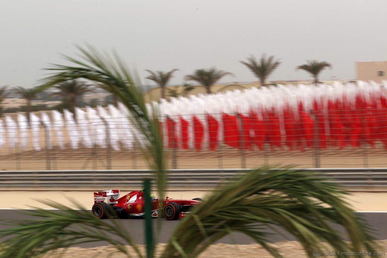 GP BAHRAIN, 20.04.2012- Prove Libere 3, Felipe Massa (BRA) Ferrari F138 