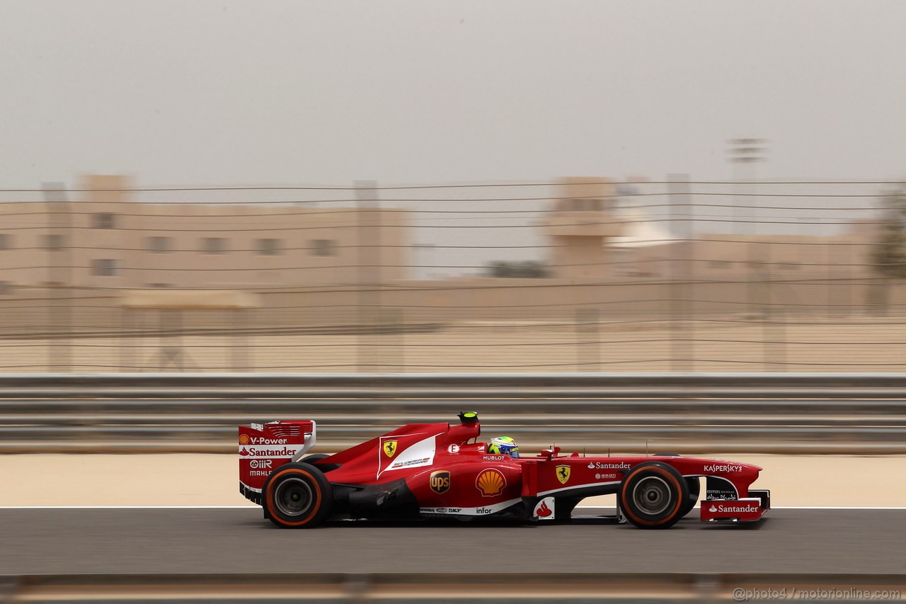 GP BAHRAIN, 20.04.2012- Prove Libere 3, Felipe Massa (BRA) Ferrari F138 