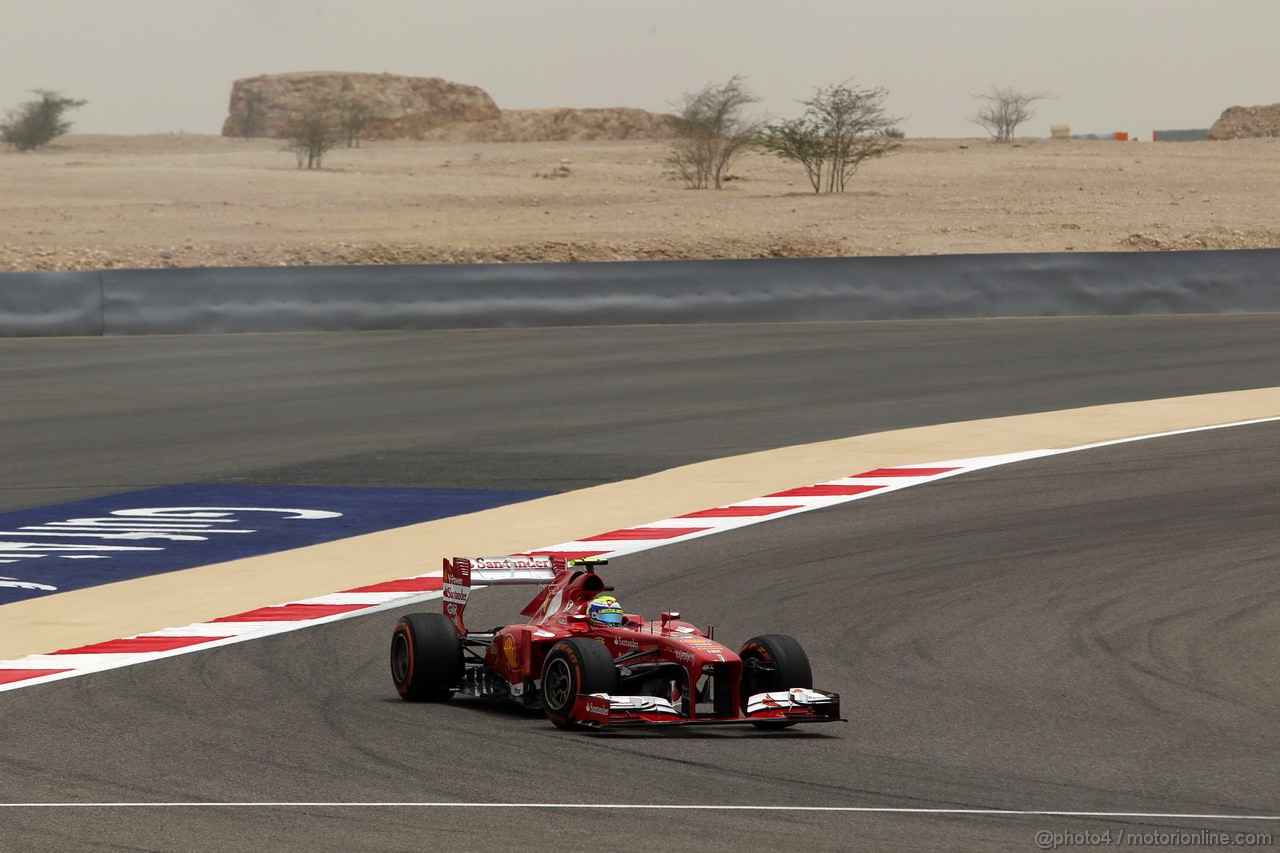 GP BAHRAIN, 20.04.2012- Prove Libere 3, Felipe Massa (BRA) Ferrari F138 