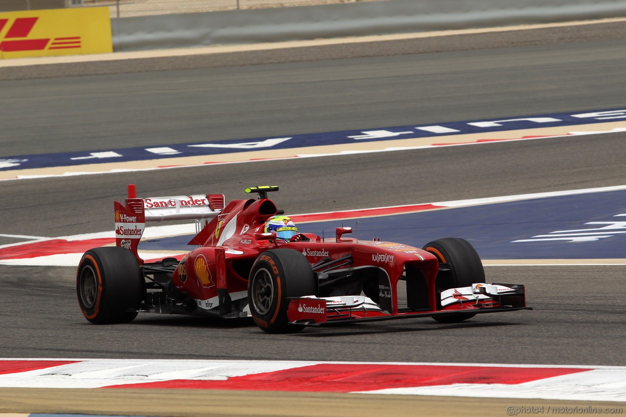 GP BAHRAIN, 20.04.2012- Prove Libere 3, Felipe Massa (BRA) Ferrari F138 