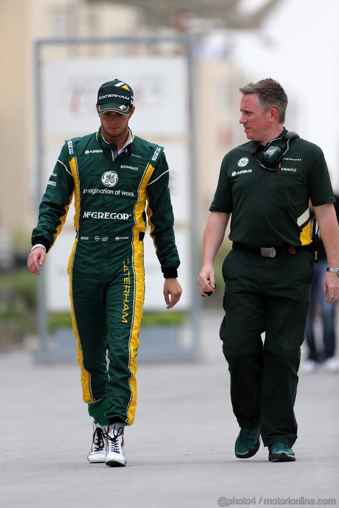GP BAHRAIN, 20.04.2012- Qualifiche, Giedo Van der Garde (NED), Caterham F1 Team CT03