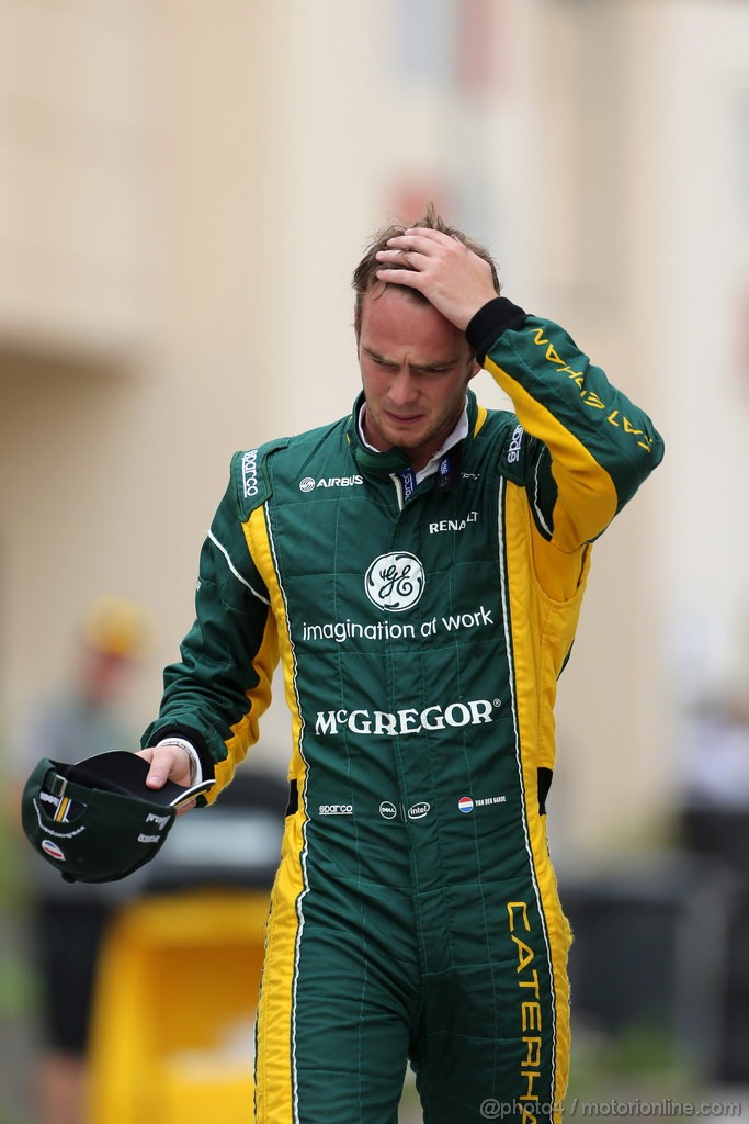 GP BAHRAIN, 20.04.2012- Qualifiche, Giedo Van der Garde (NED), Caterham F1 Team CT03 