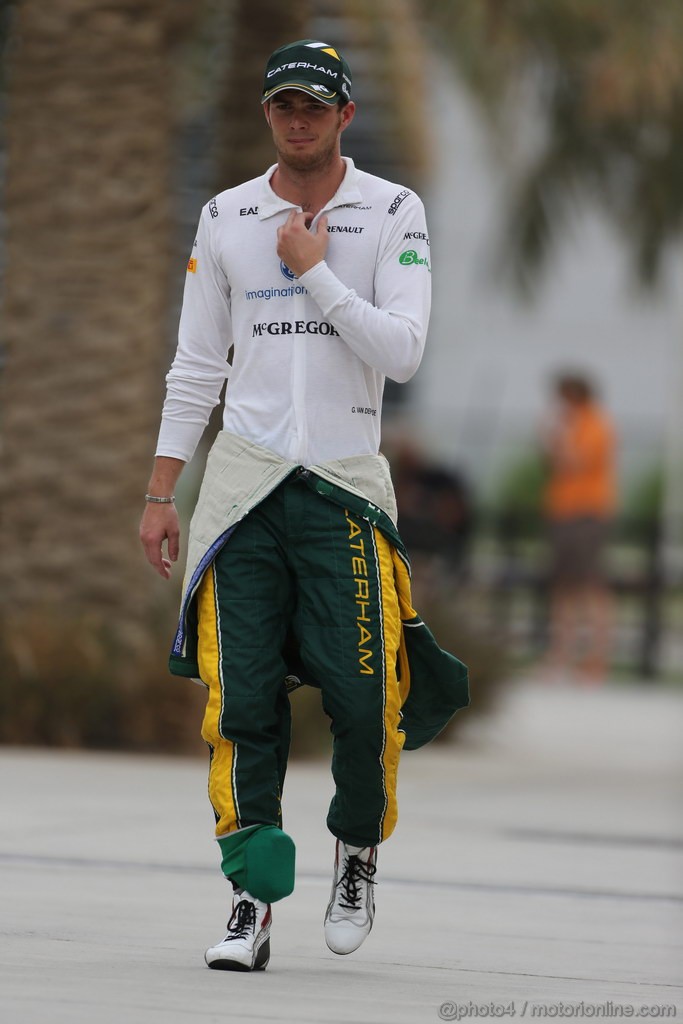 GP BAHRAIN, 20.04.2012- Qualifiche, Giedo Van der Garde (NED), Caterham F1 Team CT03 