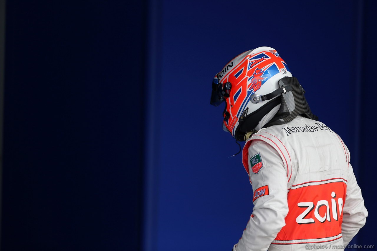 GP BAHRAIN, 20.04.2012- Qualifiche, Jenson Button (GBR) McLaren Mercedes MP4-28 