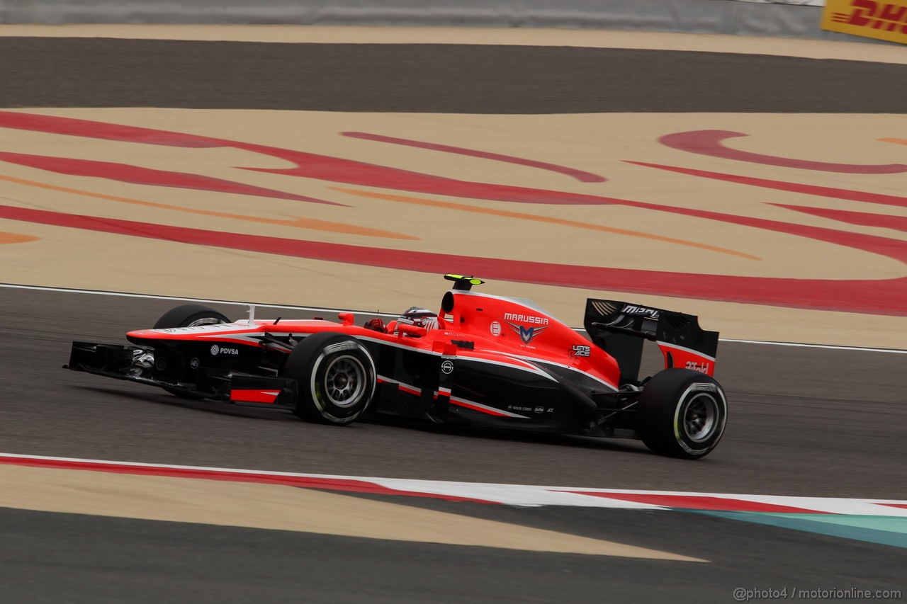 GP BAHRAIN, 20.04.2012- Qualifiche, Max Chilton (GBR), Marussia F1 Team MR02 