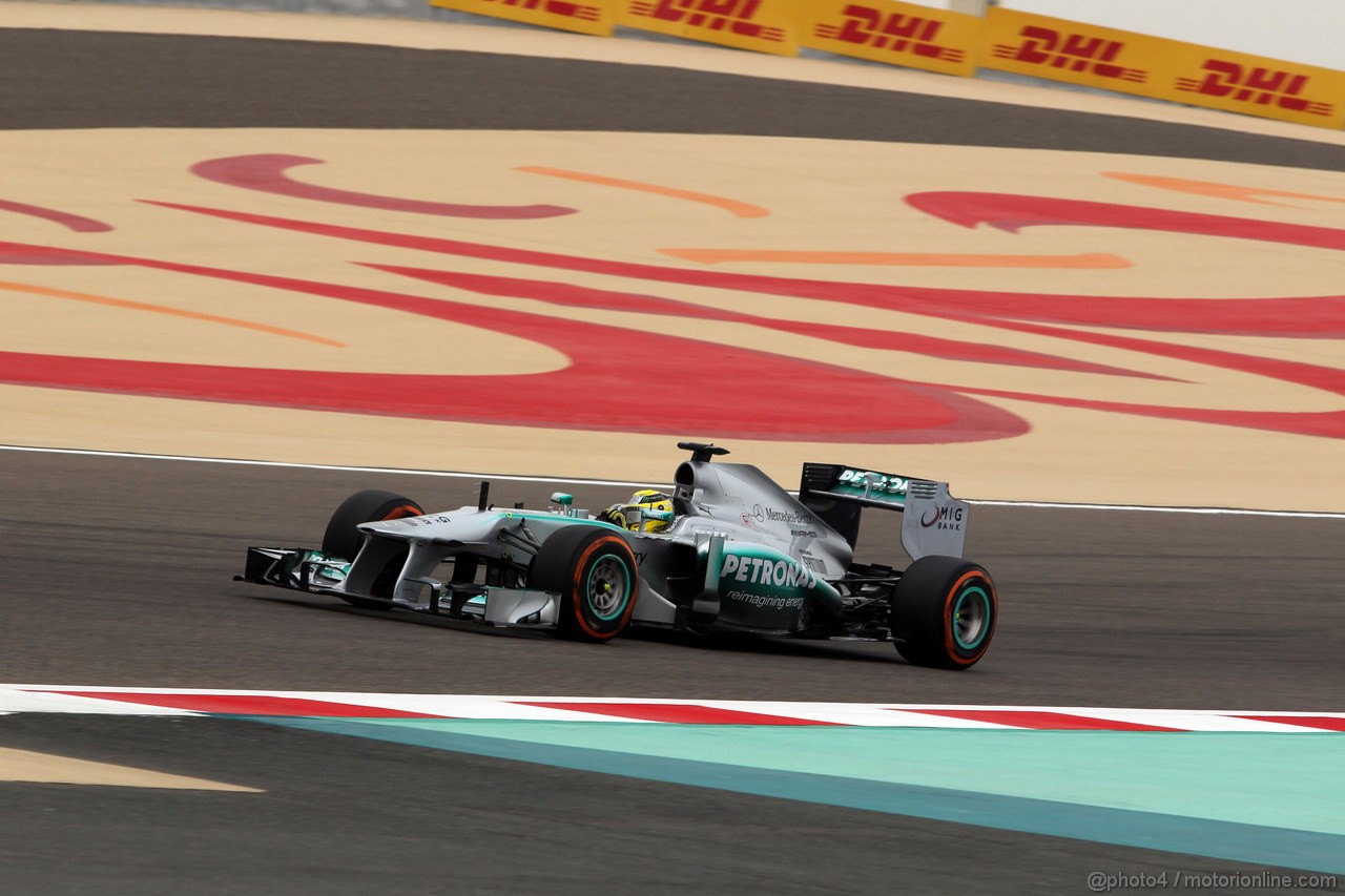 GP BAHRAIN, 20.04.2012- Qualifiche, Nico Rosberg (GER) Mercedes AMG F1 W04 