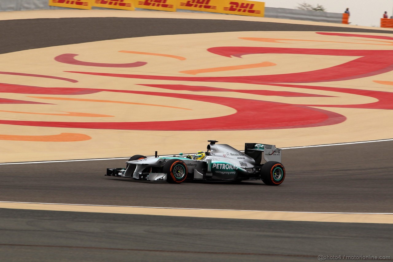 GP BAHRAIN, 20.04.2012- Qualifiche,Nico Rosberg (GER) Mercedes AMG F1 W04 