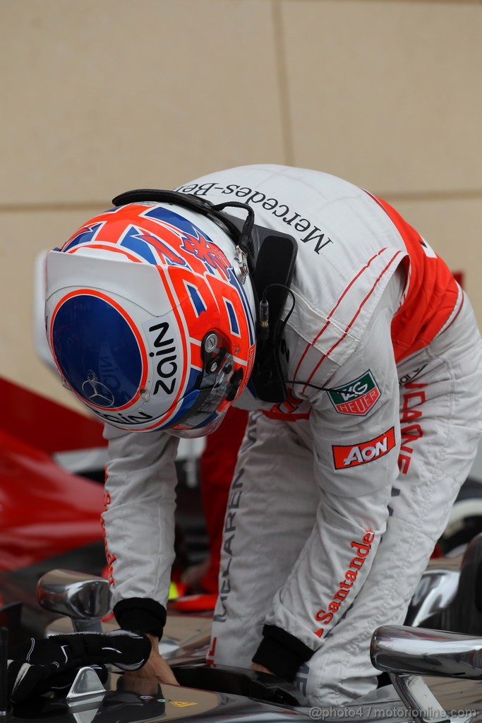 GP BAHRAIN, 20.04.2012- Qualifiche, Jenson Button (GBR) McLaren Mercedes MP4-28 