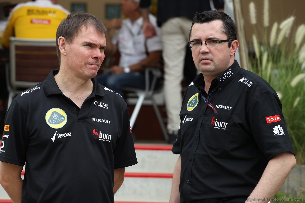 GP BAHRAIN, 20.04.2012- Qualifiche, Eric Boullier (FRA), Team Manager, Lotus F1 Team 