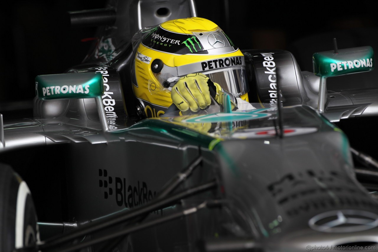 GP BAHRAIN, 20.04.2012- Qualifiche,Nico Rosberg (GER) Mercedes AMG F1 W04 