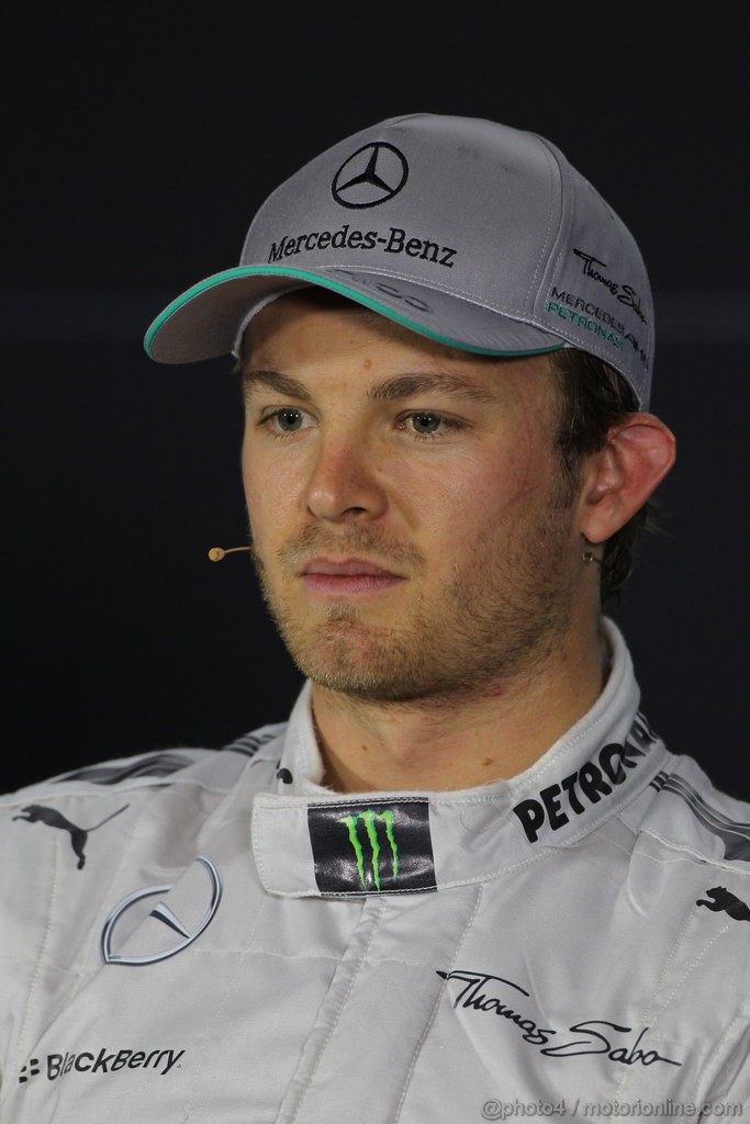 GP BAHRAIN, 20.04.2012- Qualifiche, Conferenza Stampa, Nico Rosberg (GER) Mercedes AMG F1 W04 