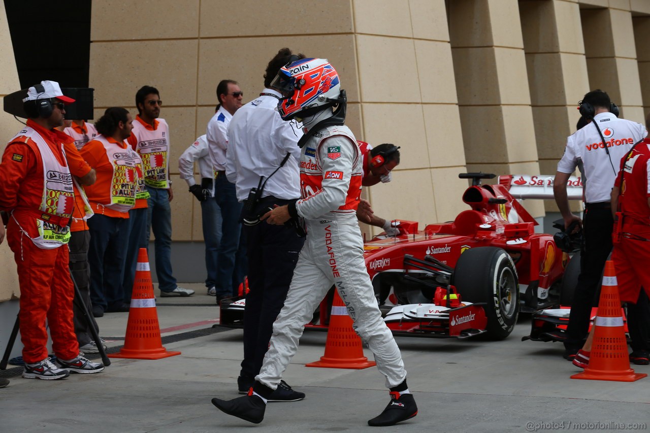 GP BAHRAIN, 20.04.2012- Qualifiche, Jenson Button (GBR) McLaren Mercedes MP4-28 