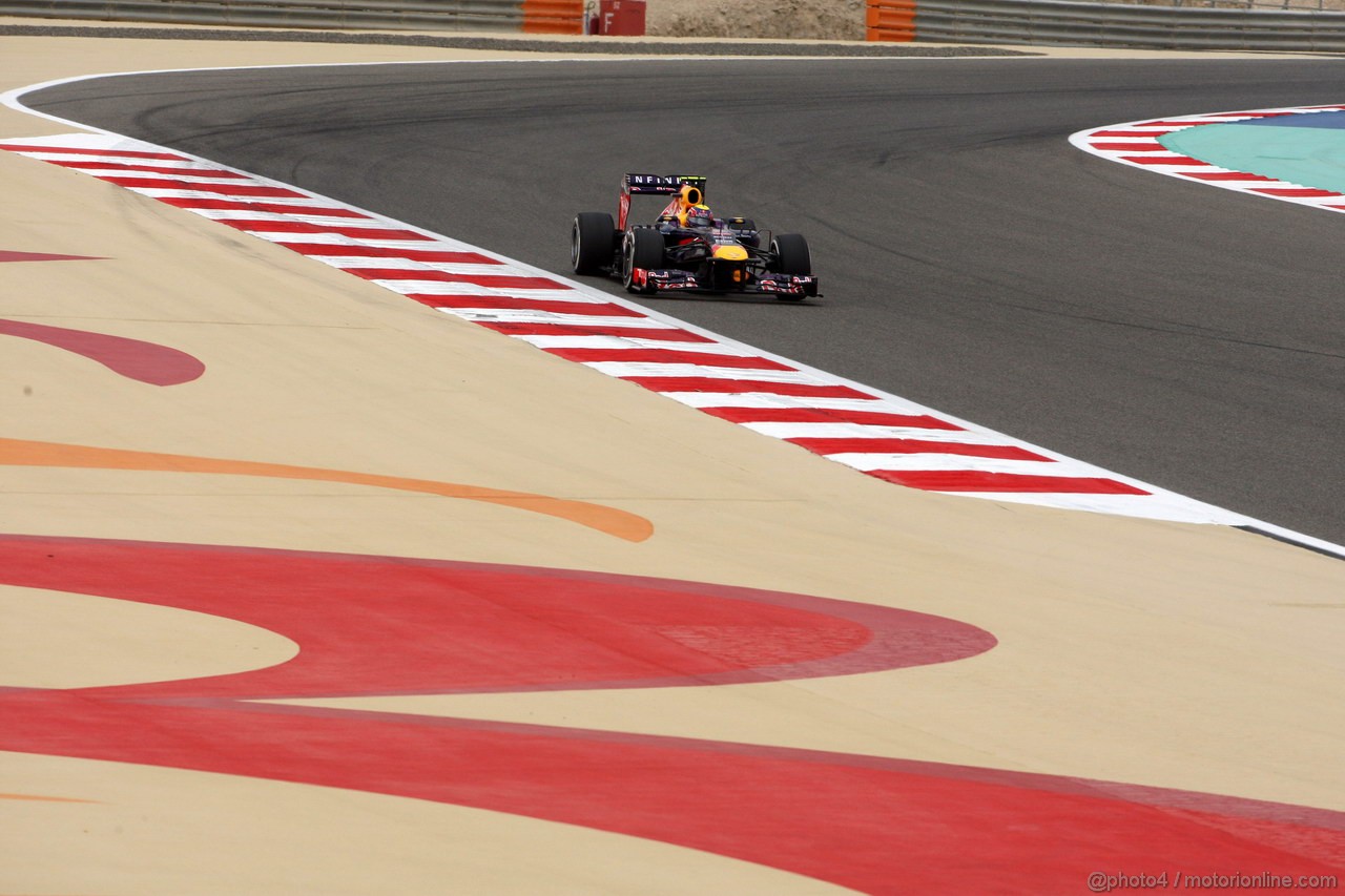 GP BAHRAIN, 20.04.2012- Qualifiche, Mark Webber (AUS) Red Bull Racing RB9 