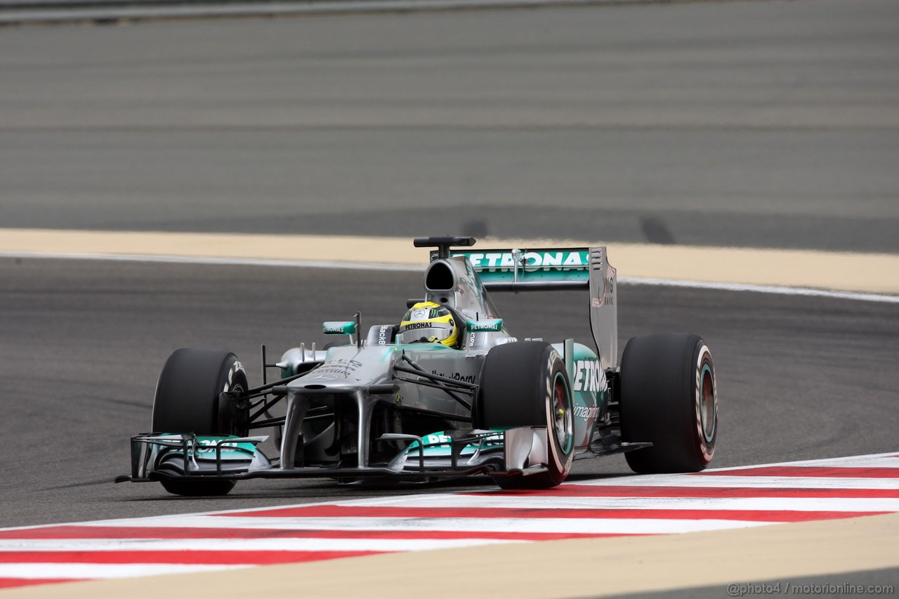 GP BAHRAIN, 20.04.2012- Qualifiche, Nico Rosberg (GER) Mercedes AMG F1 W04 